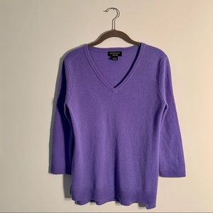 Peck & Peck Lavender Cashmere Sweater